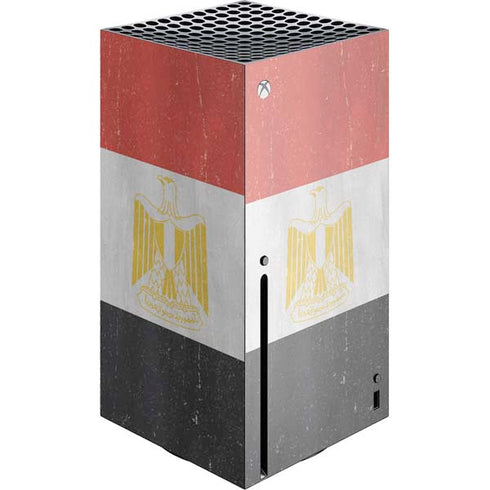Egyptian Flag Distressed Xbox Series X Console Skin